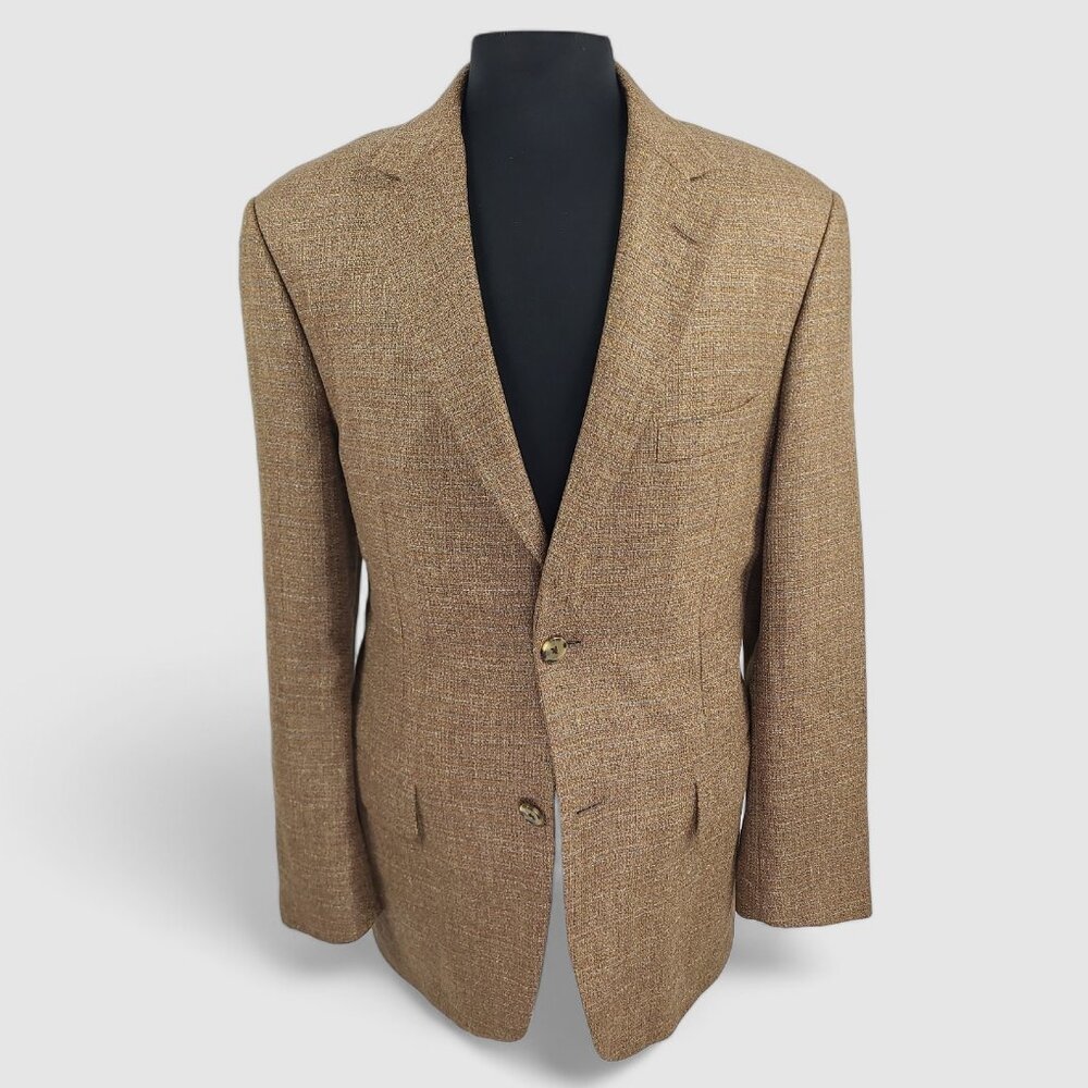 Ibiza 40R Wool Silk Linen Blend Sports Coat Blazer